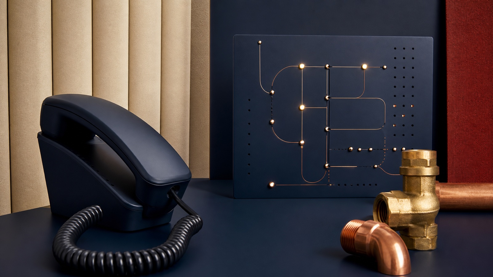 HLKS-Servicebüro mit digitaler Telefonassistenz und klarer Übergabe an einen Mitarbeitenden
